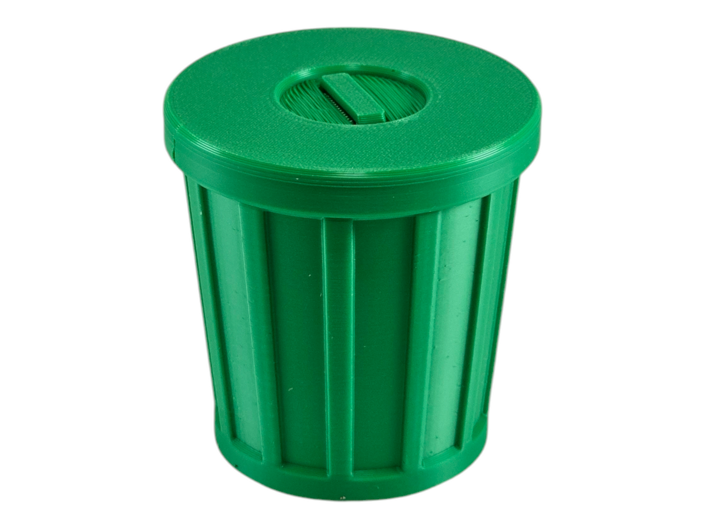 3D Printed Fox Family Toy Set with Trash Can - Fun and Unique Fox Figures for Kids - Eco-Friendly Playtime