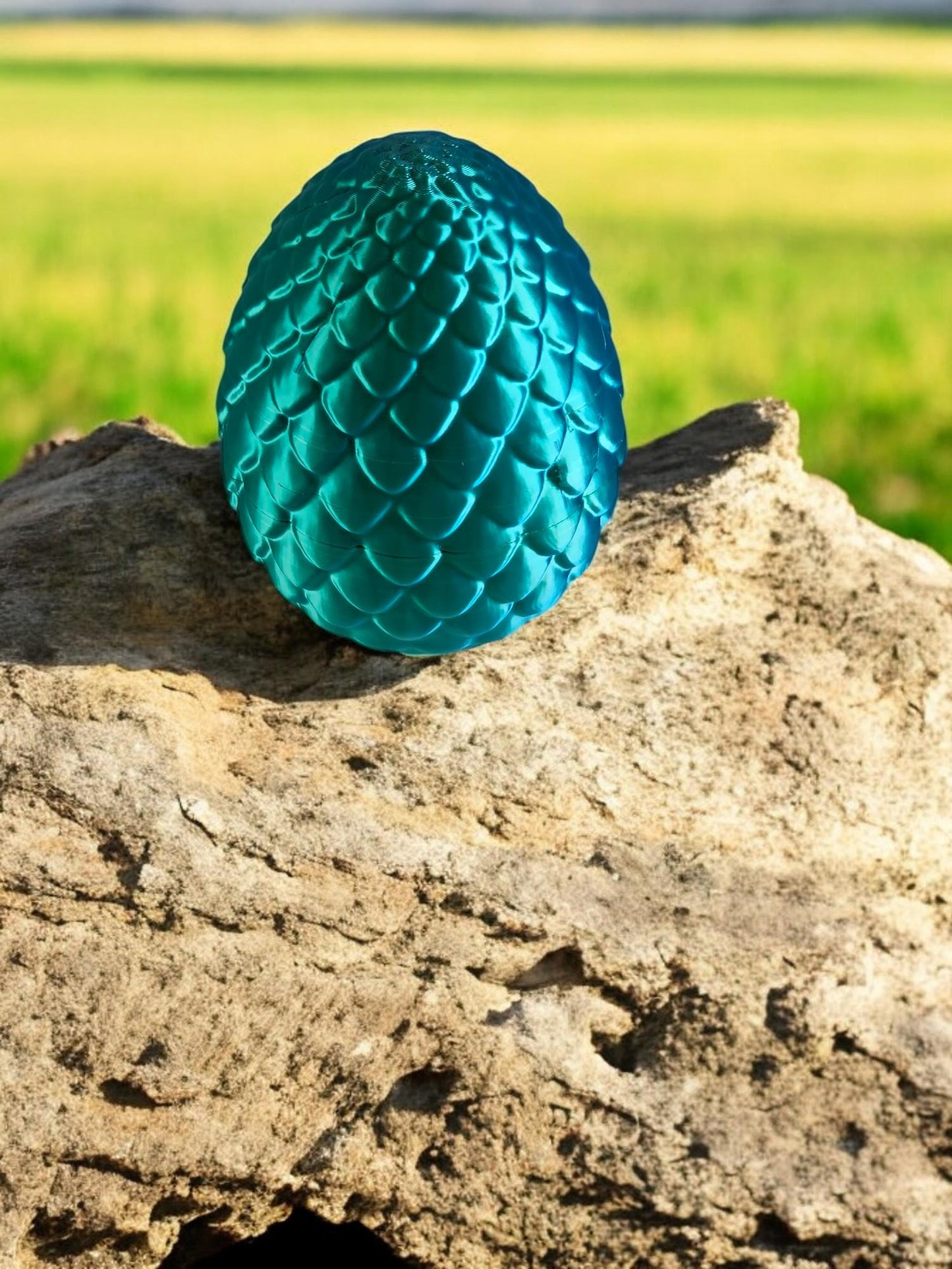 Set of 4 Articulated 3D Printed Dragons with Dragon Egg, Multi-Colored Flexible Dragon Figures, Unique Fantasy Gift Set for Dragon Lovers