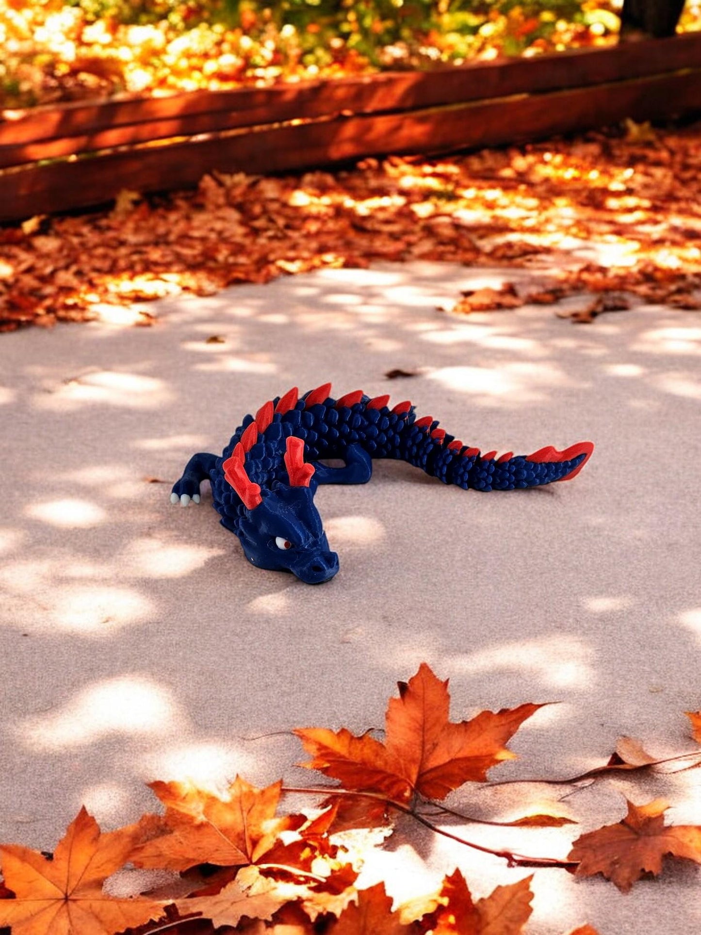 Set of 4 Articulated 3D Printed Dragons with Dragon Egg, Multi-Colored Flexible Dragon Figures, Unique Fantasy Gift Set for Dragon Lovers