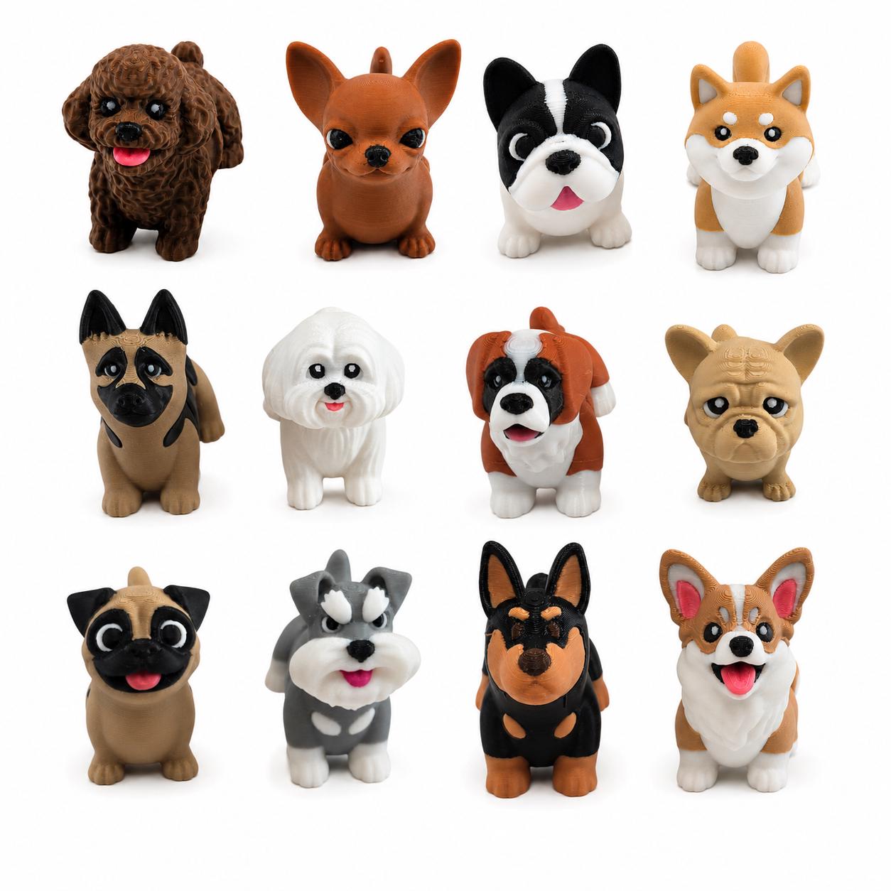 3DbyTT articulated dog figurine collection image 1