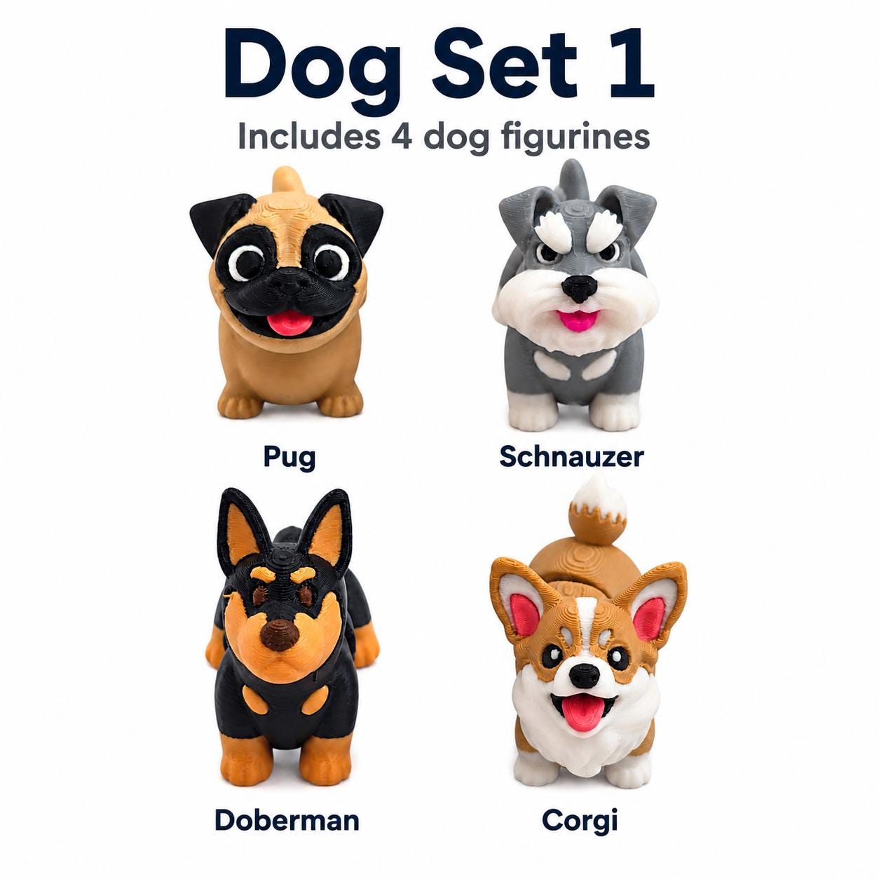 3DbyTT articulated dog figurine collection image 2