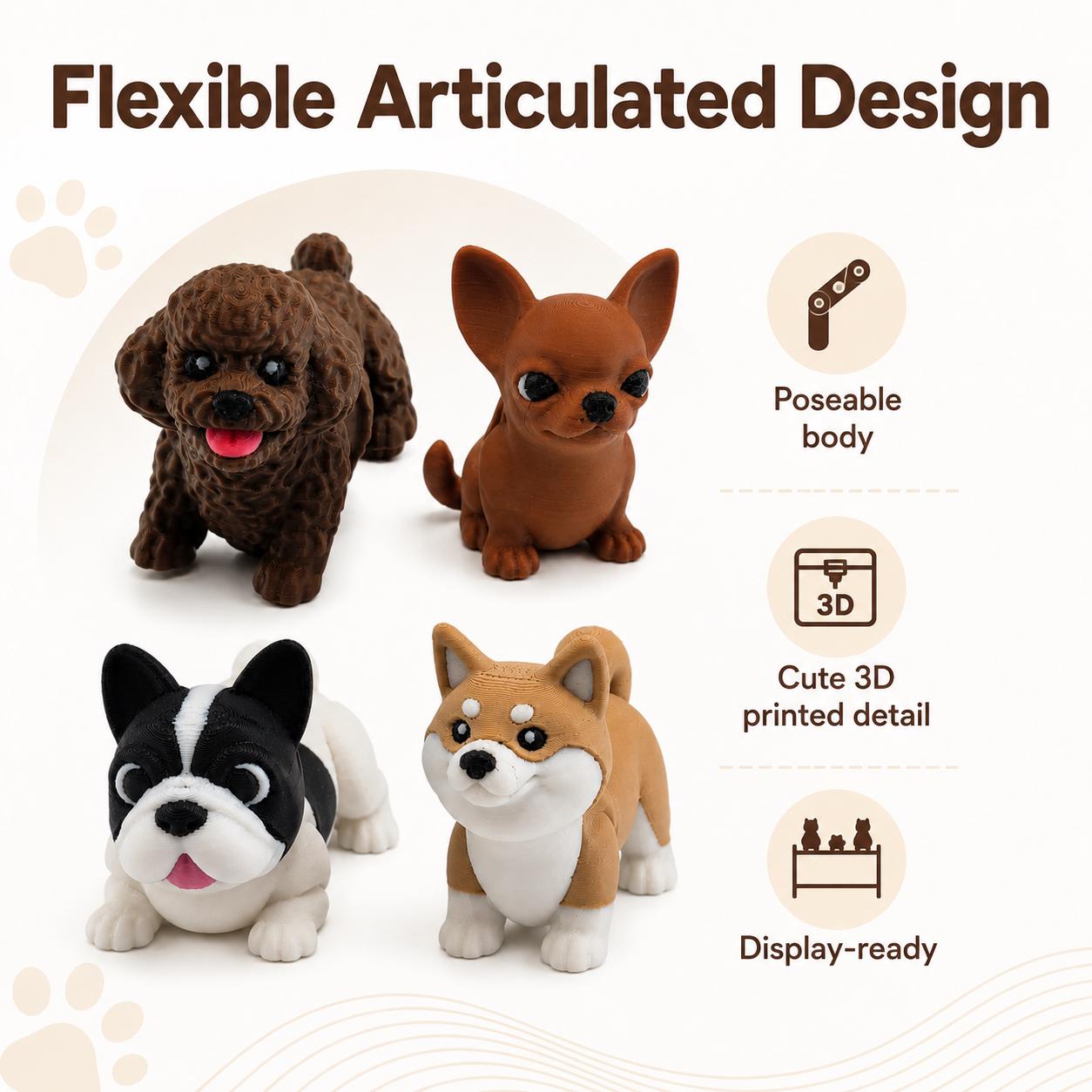3DbyTT articulated dog figurine collection image 6