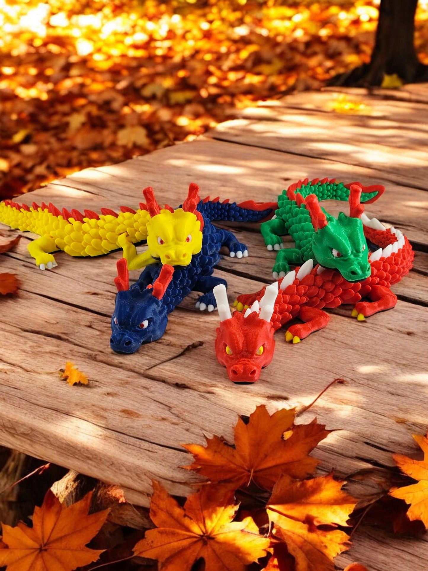 Articulated 3D Printed Dragon with Storage Egg, Flexible Dragon Figure with Horns, Detailed Fantasy Creature, Perfect Gift for Dragon Lovers